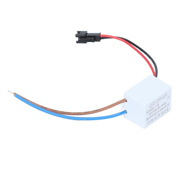 500mA 1X3W LED Driver Strømforsyning Driver Sokkel LED-Lampe Transformator Input AC95‑265V Output 2‑4VDC