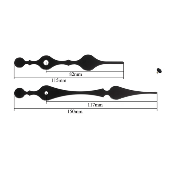 Silent Quartz Clock Movement, Long and Short Shaft Clock Mechanism