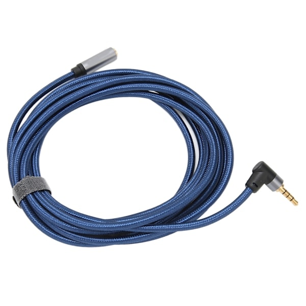 3,5 mm hunn til hann lydkabel 4-polet 90 graders rettvinklet lydforlengelseskabel 3m / 9,8ft
