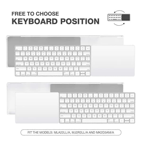 {ca}BESTAND Justerbart skrivebordsstativ for Apple Magic Trackpad 2/3/Magic Keyboard 2/3