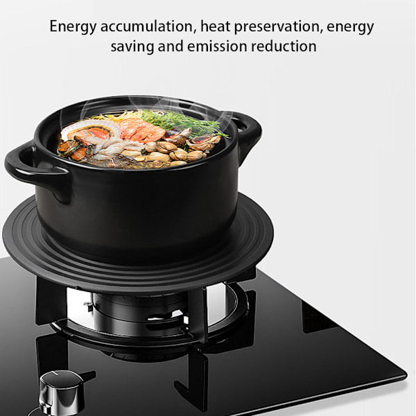 Varmeplate for gasskomfyr, fornøydgaranti, non-stick belegg i aluminium, tilbyr rask tining og energibesparende funksjoner (28 cm)