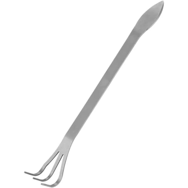 Bonsai værktøj 3-klo rustfrit stål rive sæt med ergonomisk håndtag, egnet til haveplanter