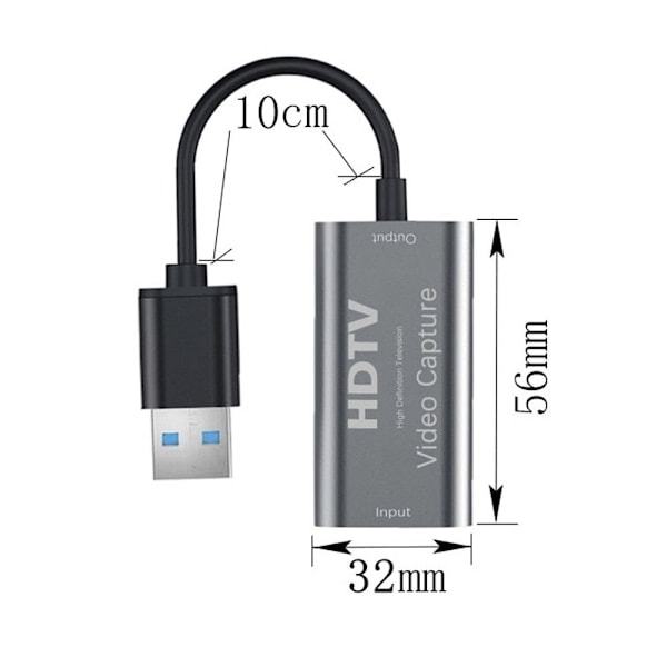 USB till HDMI-adapter Typ-A till HDMI-adapter HDMI-skärmadapter