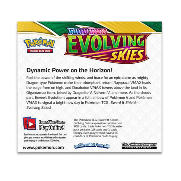 Rea! 360 stk Gaveæske Evolving Skies Booster Pack til Børn Tegneserie Sød Spillekortpapir null none SJX