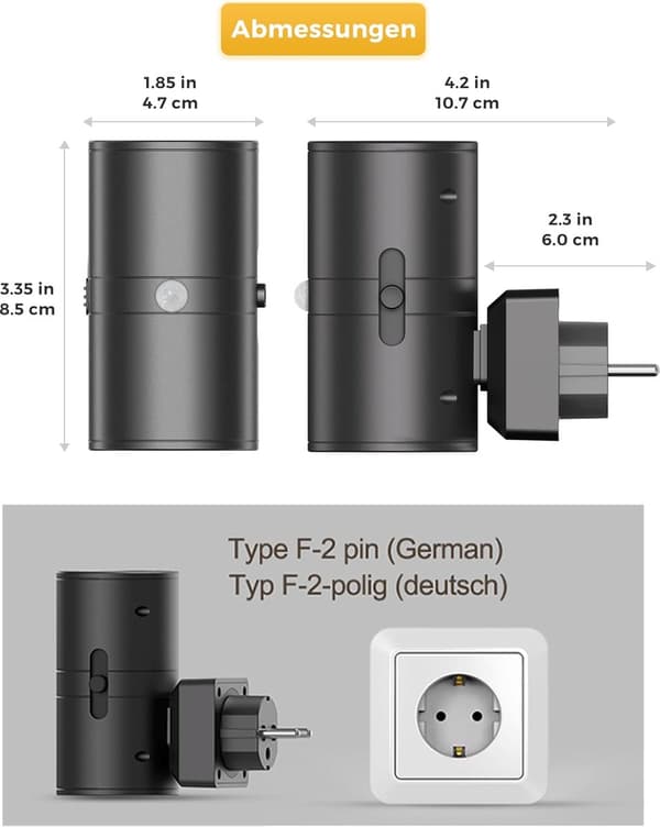 LED-nattlampa med rörelsesensor, dimbar 0-100 lm, varmvit 3000K, plug-in, för hall, sovrum och trappor, svart