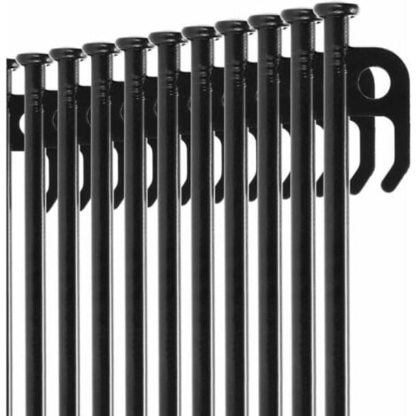 12x teltplugger i stål - lange og robuste plugger for camping og utendørs bruk - ideell for normal og hard grunn - 20 cm-DPZO.ca