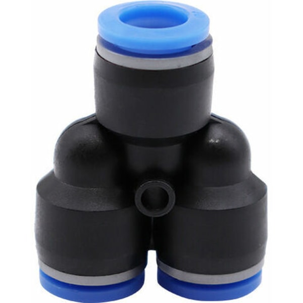 3 stk. 12 mm Diameter Y Type 3-veis Slange Pneumatisk Luft Hurtigkobling Trykk Kobling,.ca