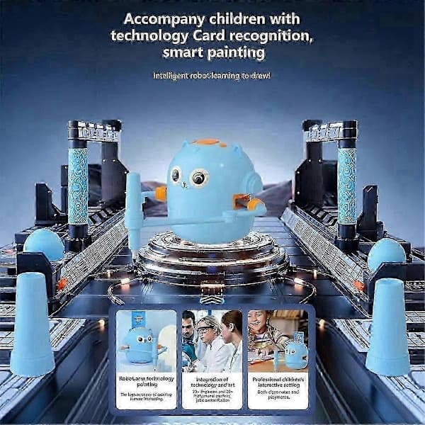 Interaktiv Pedagogisk Ritrobot, 100 Ritkort, Intelligent Ritrobot, Tidig Pedagogisk Ritrobot