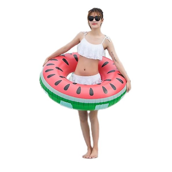 Vattenmelon Uppblåsbar Pool Float Cirkel Ring Badring