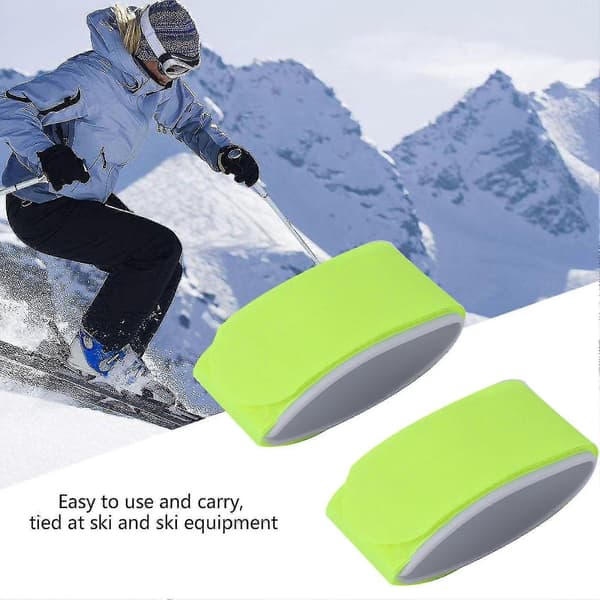 Skid Snowboard Taske Bærerem Nylonholder Velcro Snowboardtilbehør (gul)