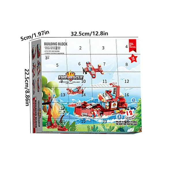 Jul adventskalender 2023 Sea Animal Engineering Blocks Leksaker Blind Box 24 Days Countdown Surprise Presenter För Barn Pojkar Flickor