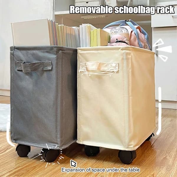 Slim Laundry Basket with Wheels Large Capacity Strong Load-Bearing Foldable Design Dirty Clothes Hamper Dark Gray