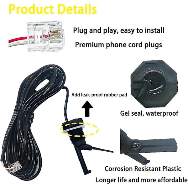 [CA] OEM Glx-flo-rp Flow Switch til Hayward Goldline Saltsystem, Erstatningssæt til flow sensor til Hayward Goldline Aquarite Salt