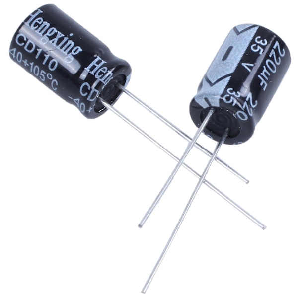 CASA 10 x 220uF 35V 105C Elektrolyyttikondensaattori 8x12mm