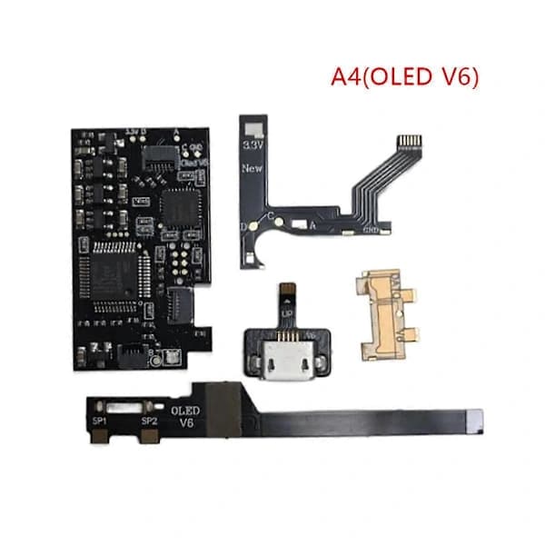 Helt nyt 1 Sæt Opgraderbart Flash-hukommelse til NS Oled/Lite/Core/OLED V6 Core Chip Rp2040 Spillekonsoltilbehør B