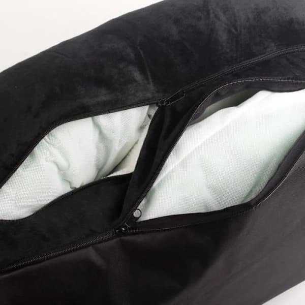 Hundeseng, hundesofa 60*40 cm, dyrepude, dyretilbehør (sort).