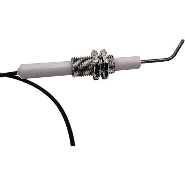 2-pakning tenner for gassgrill/grill, trykknapp piezo-tenner med keramisk gjenget universell tennpluggkabel med 30 cm lange tenningselektroder