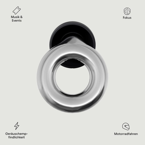 Loop Experience - melua vaimentavat korvatulpat (18 dB) - kuulosuojaimet korvaan - hopea