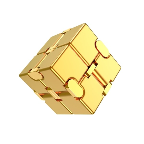 Metall Infinity Cube Anti Stress Aluminiumlegering Lätt att Spela Kontor Flip Kubisk Fidget Leksak genshin Vuxna Ångestlindring qiyi custom-Xin