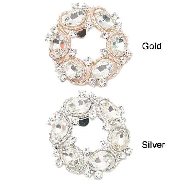 1 ST Skodekorationer Clip Glänsande Clips Charm Spänne silver