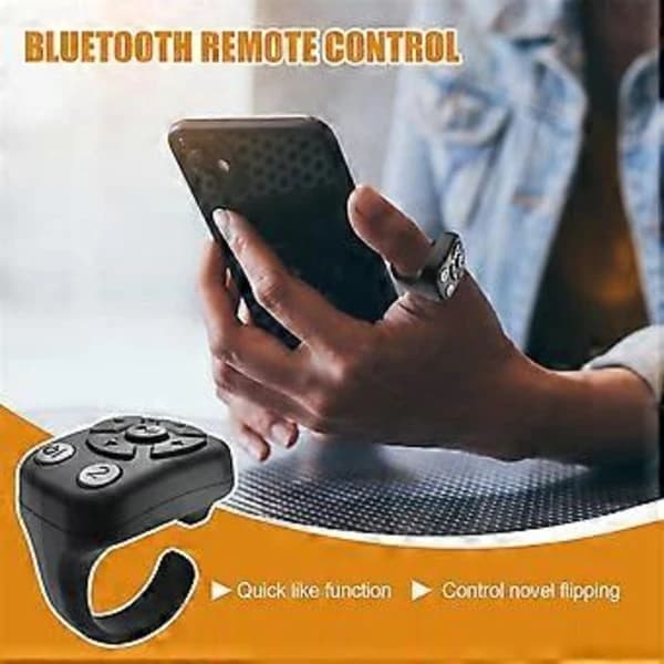 Mini Trådløs Bluetooth-fjernkontroll for telefoner med selfie-funksjon