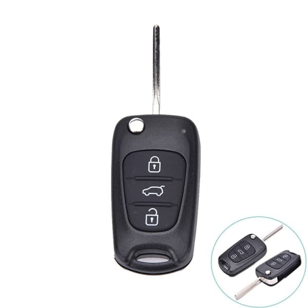 Nøgle Skal Etui 3 Knapper til Hyundai I20 I30