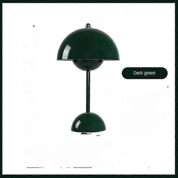 Table Lamp, Eye-Caring LED Flowerpot Table Lamp Portable for School Dark Green