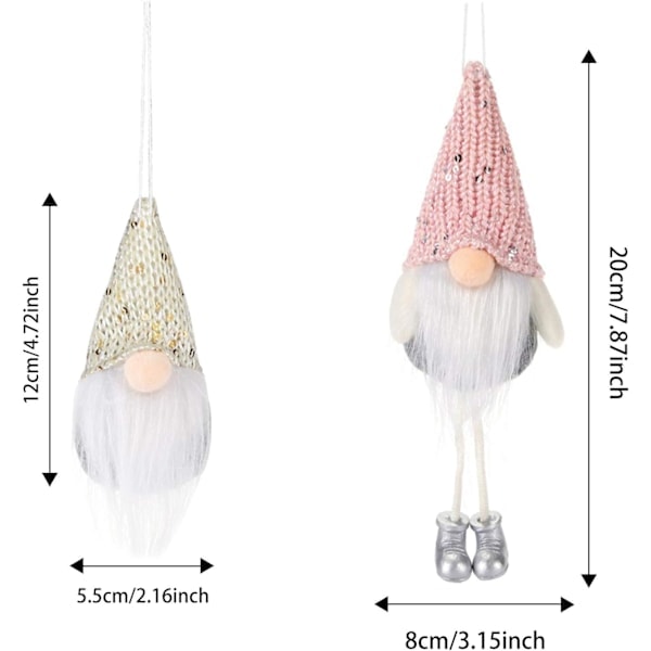 Scandinavian Folklore Style Hanging Ornament, Handmade Swedish Gnome for Home Decor