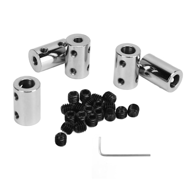 5 st Axelkoppling Set 5‑8mm Motorkoppling 22mm Längd 14mm Diameter Förbindningsdon