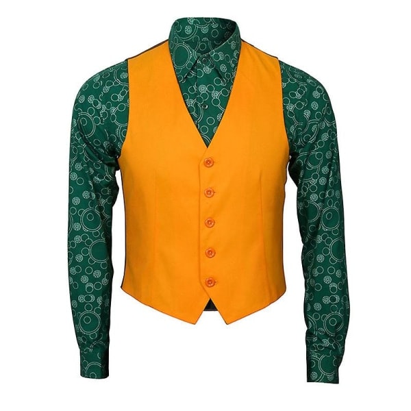 Joker Cosplay Kostym för Män och Barn Arthur Fleck Full Set Halloween Maskeraddräkt Karnevalskostym -a Utan Peruk 130 cm Without wig 130 cm