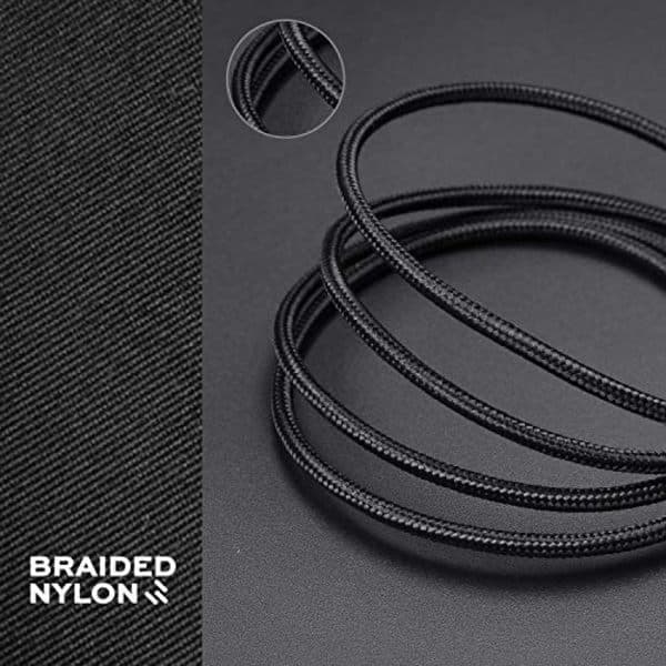 2 stk. 3 m micro-usb sort kabel
