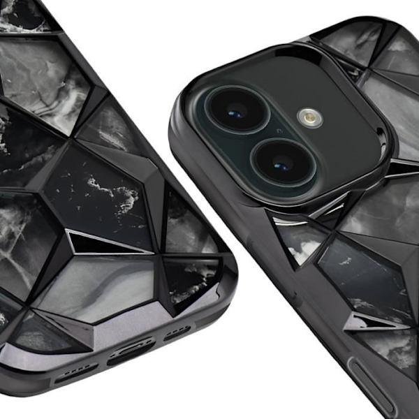 Skal till iPhone 16 Stötsäkert Twinki Collection Svart