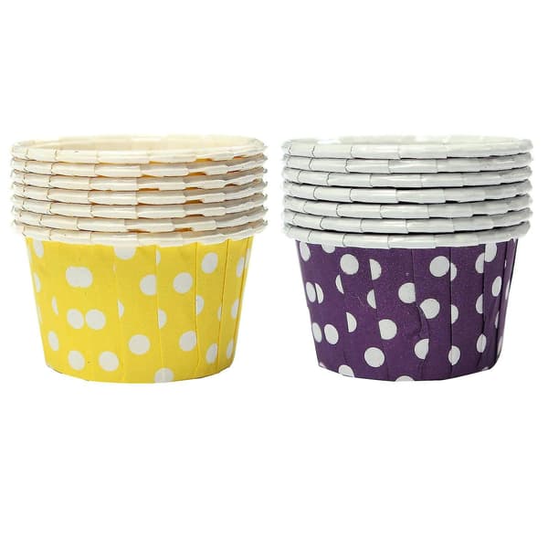 100 stk. Cupcake-papirforme - Kageforme - Bageforme - Muffin - Lilla