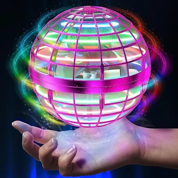 Magisk Mini Flyvende Bold UFO Boomerang Spinner Bold LILLA Lilla
