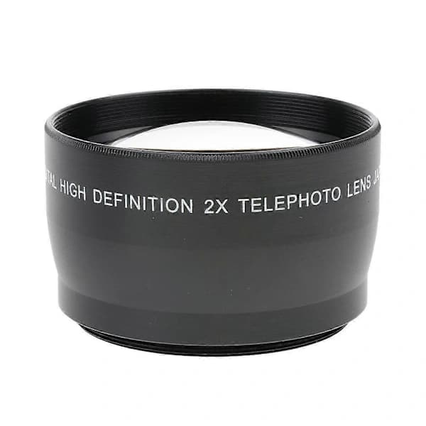 {ca}55mm 2x Forstørrelses Teleobjektiv for DSLR-kameraer/Videokameraer