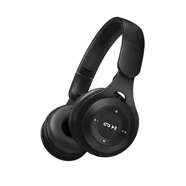 M6 Trådløse Foldbare Hovedtelefoner Macarons Tung Bas Bluetooth-kompatible Gaming Hovedtelefoner Sort