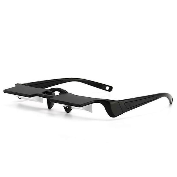 CASA Ultralätta Lazy Glasögon Ligga TV Horisontell Läsa Spegel Full Frame Blackb