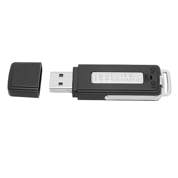 Digital USB Stemmeopptaker Bærbar U Disk Formet AI Smart HD Støyreduksjon Mini Stemmeaktivert Opptaker for Møter Nøytral Engelsk, Enkel USB