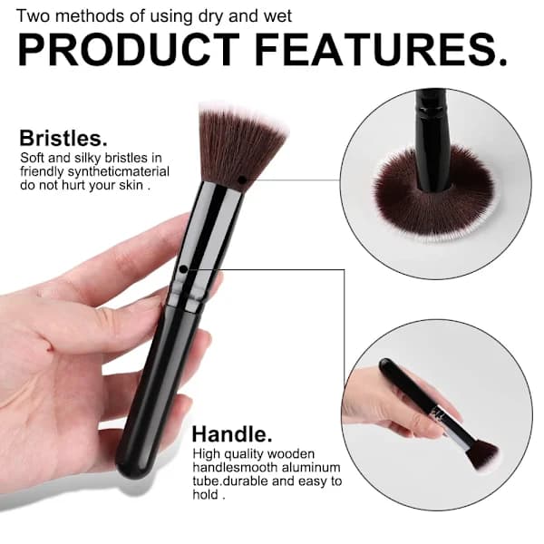 14 Sminkebørster Sett Myke Fluffy Foundation Rouge