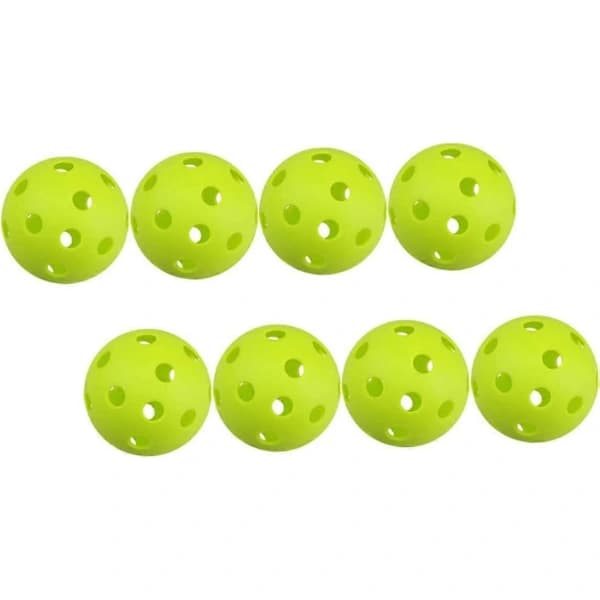 8 stk. Pickleball Indendørs Baseball Plastbasebolde Plastgolfbolde Driving Range-bolde Plastbolde Skumbolde Hule Træningsbolde Hule