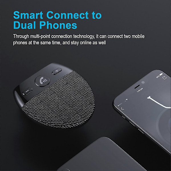 SP11 Bilhögtalare, Handsfree Högupplöst ABS Trådlös Fordons Bluetooth-kompatibel 5.0 Högtalare för Bil