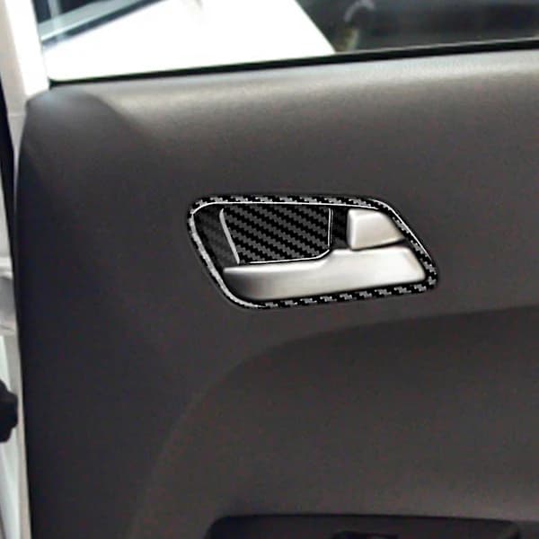Kolfiber Innerdörrpanel för 2022 Picanto Dörrskål Trim Ram Dekal