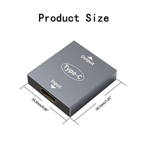 USB C-hunn til 2x USB C-hunn Type-C USB-C splitter lader Konverter adapter