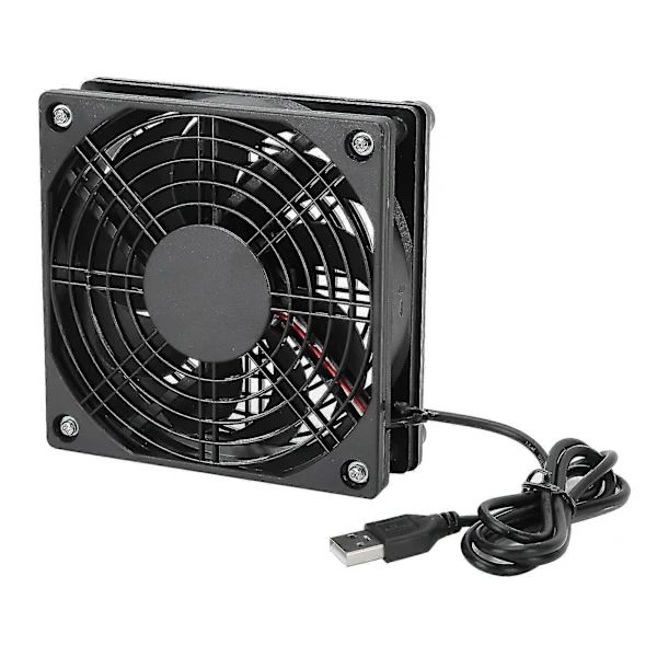[CA] Ultra Støjsvag Køleblæser 2 stk. - 5V USB PC-køler til computerkabinet