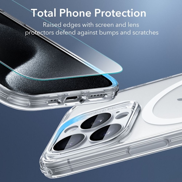ESR iPhone 15 Pro Kuori HaloLock Classic Pro Läpinäkyvä