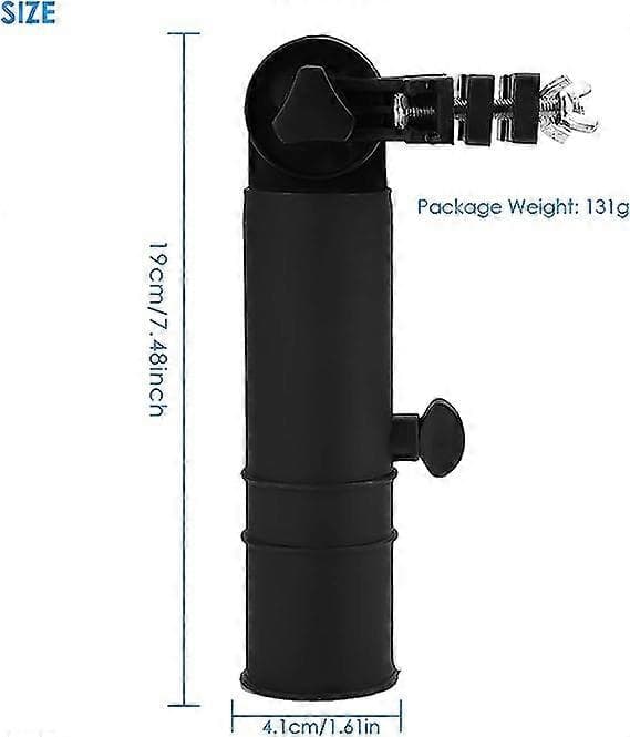 Golfparaplyholder - Universelt justerbart golfvogn paraplystativ - Sort