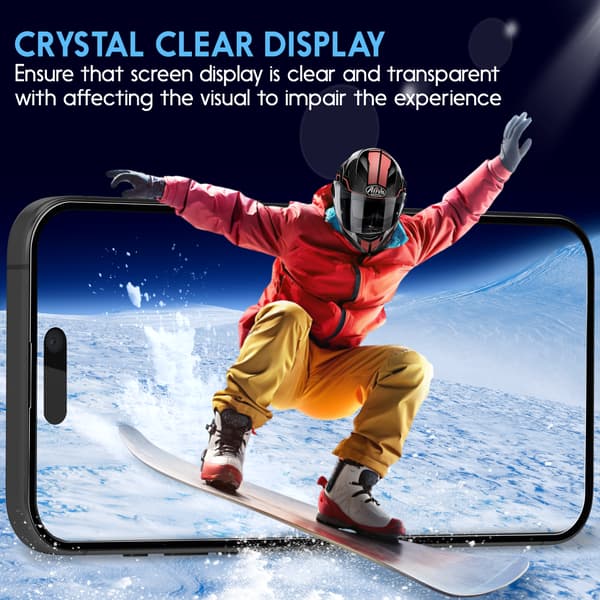 2-Pack iPhone 16 Plus Screen Protector - Tempered Glass 9H - Super Quality 3D iPhone 16 Plus Iphone 16 Plus