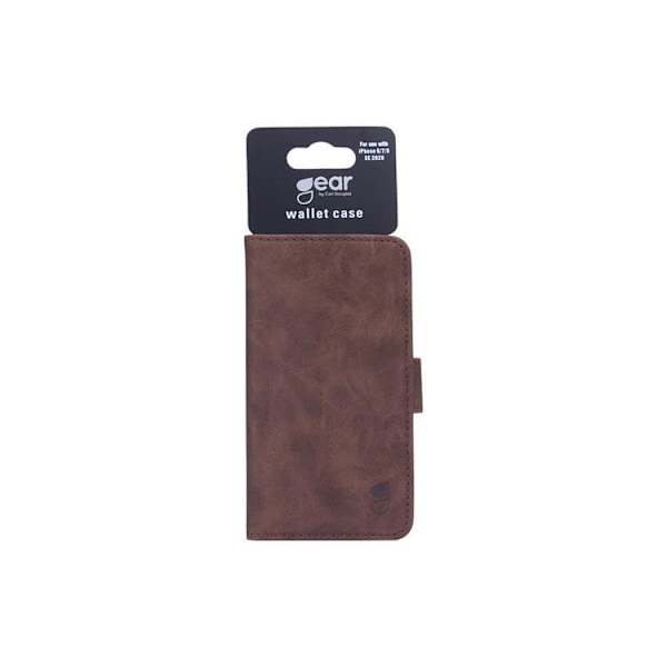 GEAR Mobilfodral Nubuck PU iPhone 6 / 7 / 8 / SE - Brun Brown Brun