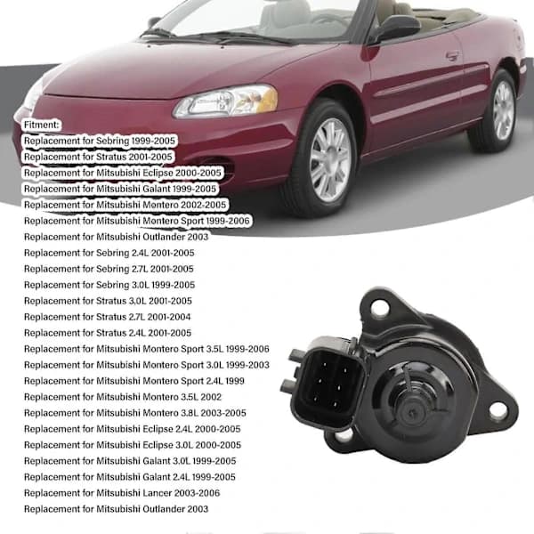 {ca}Idle Air Control Valve MD628168 Idle Speed Control Udskiftning til Mitsubishi Eclipse Galant Montero Sport Outlander