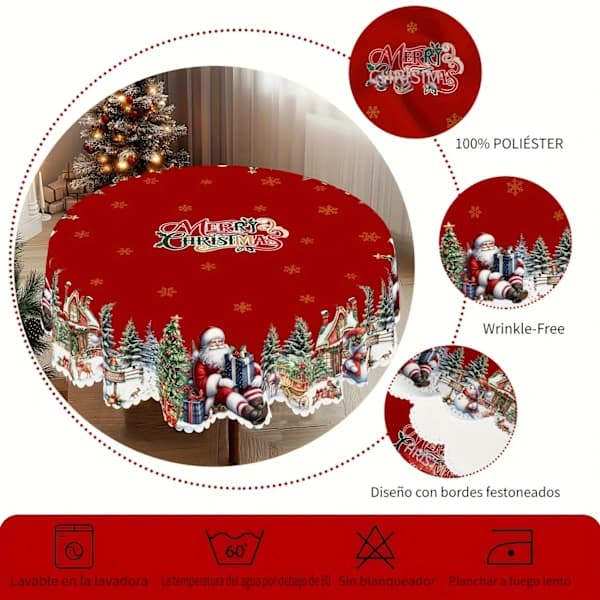 Julduk med Tomte, Snögubbe & Granmönster